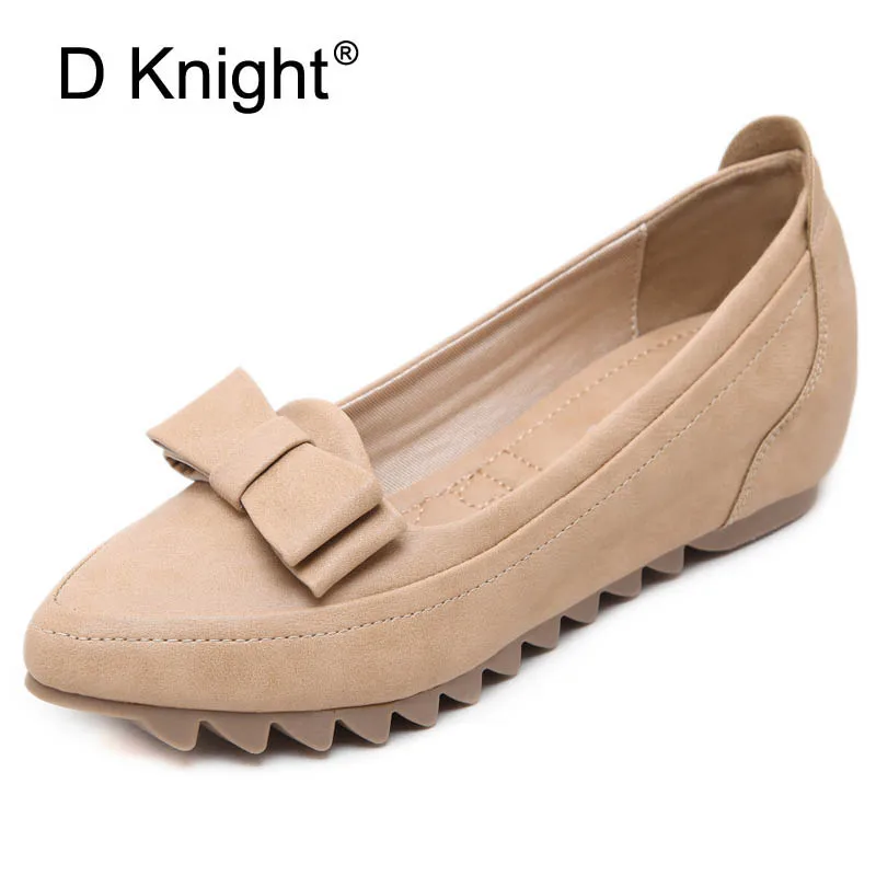 Ladies Casual Slip-on Height Increasing Wedges Shoes Fashion Bow Pointed Toe Slip-on Women Wedges High Heels Shoes Woman Loafers
Ladies Casual Slip-on Height Increasing Wedges Shoes Fashion Bow Pointed Toe Slip-on Women Wedges High Heels Shoes Woman Loafers
