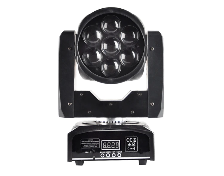 

New DMX512 7*12w LEDs RGBW Beam Wash Zoom Light Moving Head Light Professional DJ Bar Party Show Stage Light LED Moving Head