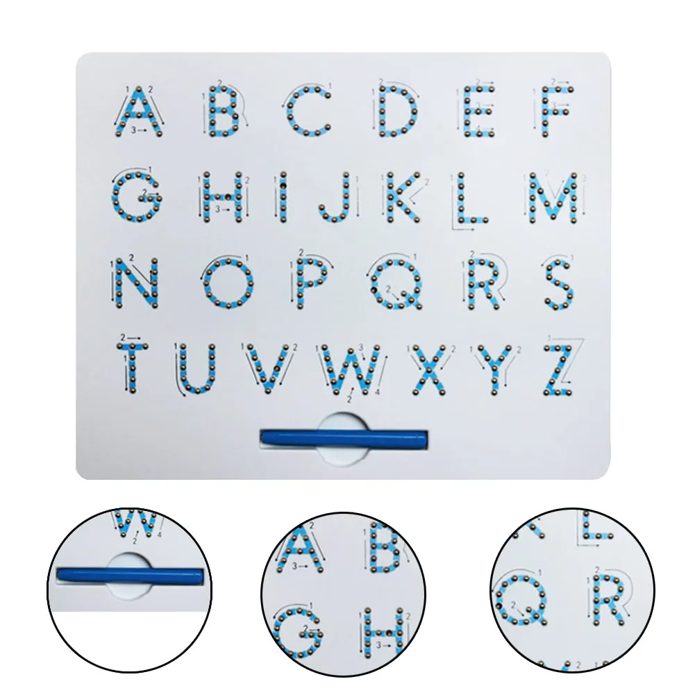 Magnetic Alphabet Letter Tracing Board with Stylus Pen Educational Toy Set Learning Spelling Writing for Kids
Magnetic Alphabet Letter Tracing Board with Stylus Pen Educational Toy Set Learning Spelling Writing for Kids