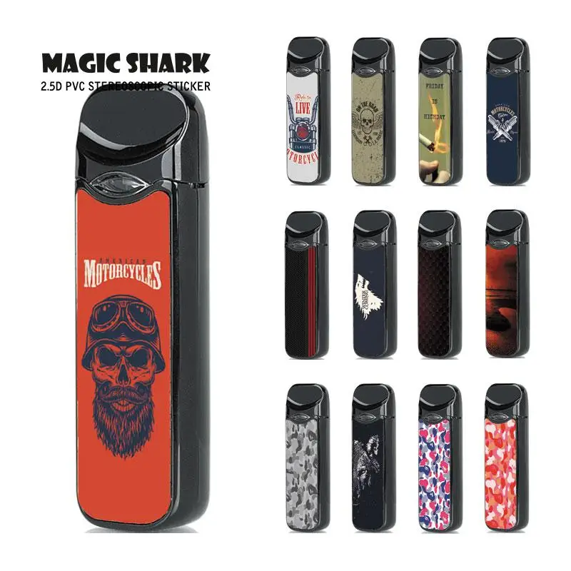 Magic Shark Skull Motorcycle Iron Man Tiger Army PVC No Fade Sticker Case Cover for Smok Nord E Cigarette 287-303
Magic Shark Skull Motorcycle Iron Man Tiger Army PVC No Fade Sticker Case Cover for Smok Nord E Cigarette 287-303