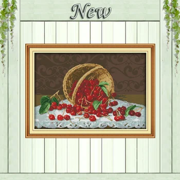 Fresh cherry fruits sweet paintings counted printed on canvas DMC 14CT 11CT chinese Cross Stitch Needlework Sets Embroidery kits
Fresh cherry fruits sweet paintings counted printed on canvas DMC 14CT 11CT chinese Cross Stitch Needlework Sets Embroidery kits