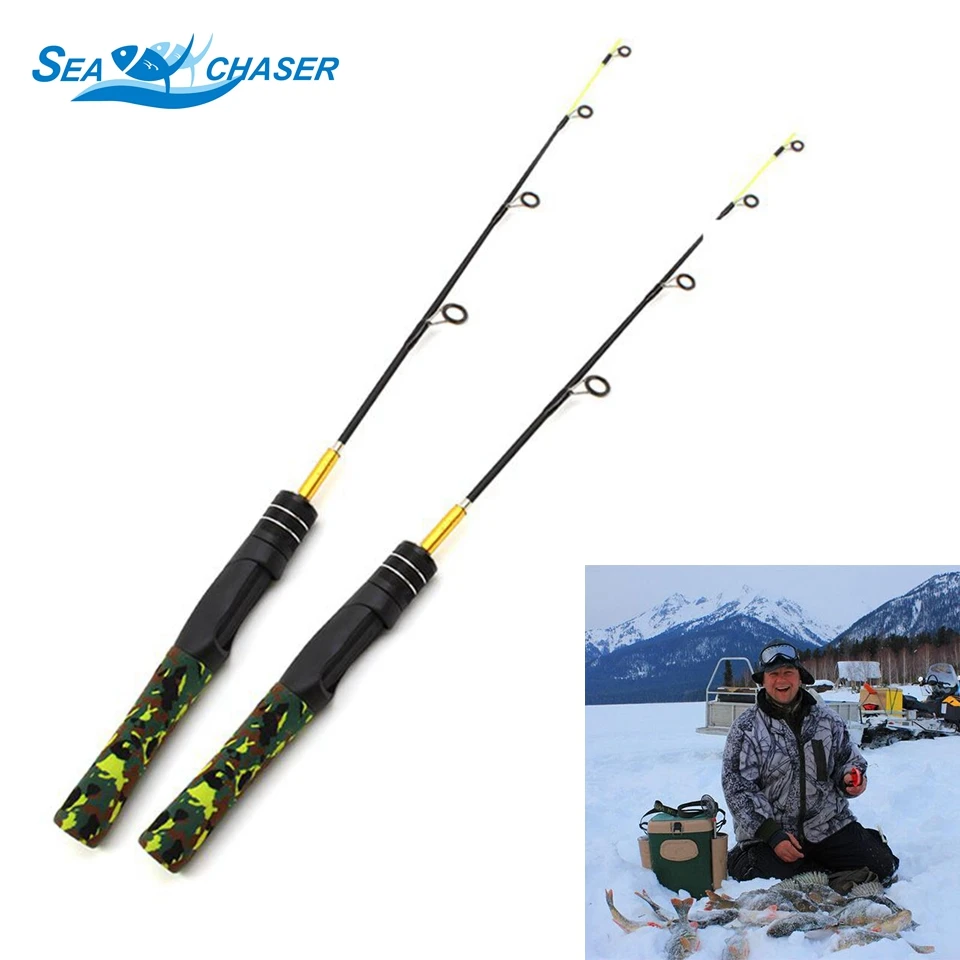 60cm 2 Segments Winter Ice Fishing Rods Mini Fishing Pole Portable Outdoor Travel Spinning Superhard carbon rod Lowest profit
60cm 2 Segments Winter Ice Fishing Rods Mini Fishing Pole Portable Outdoor Travel Spinning Superhard carbon rod Lowest profit