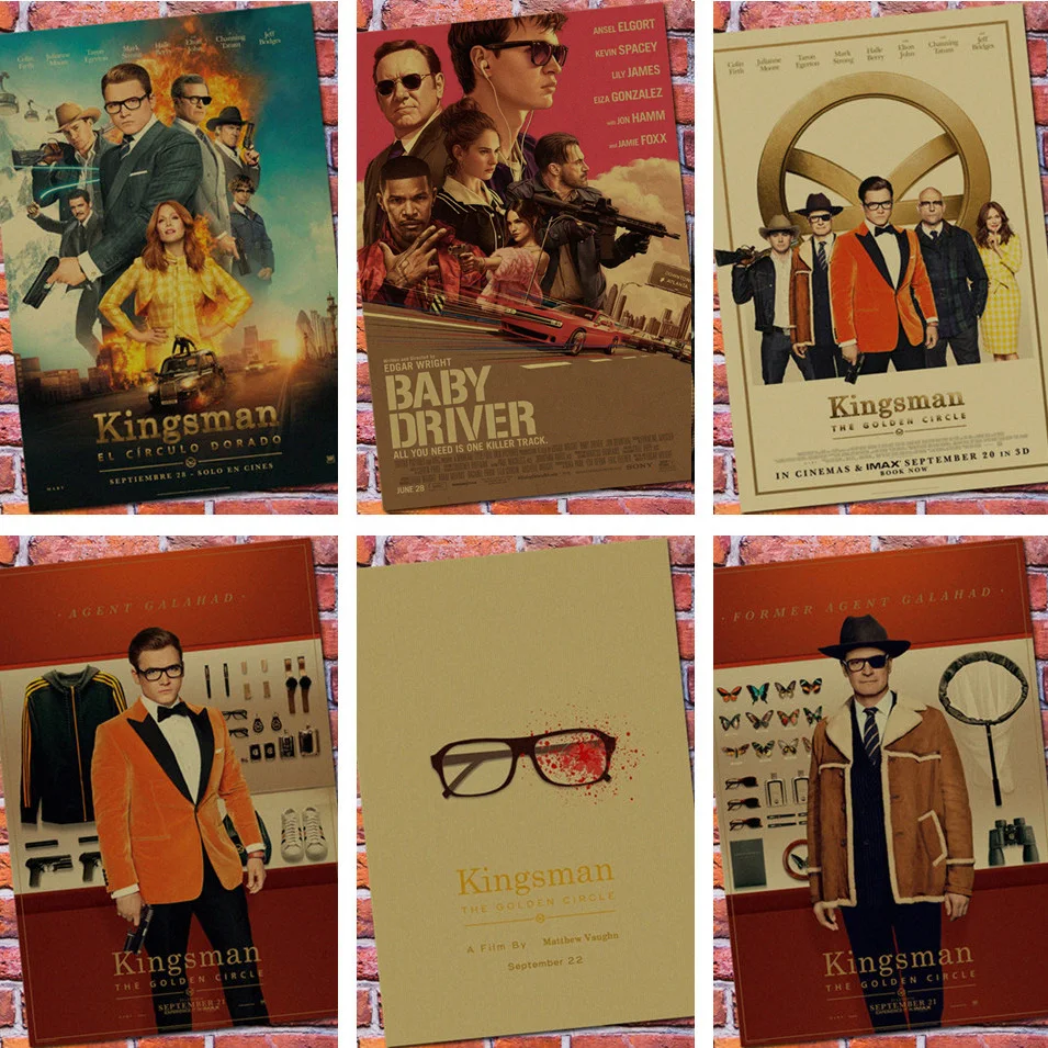 Kingsman: The Secret Service retro Poster Retro Kraft Paper Bar Cafe Home Decor Painting Wall Sticker
Kingsman: The Secret Service retro Poster Retro Kraft Paper Bar Cafe Home Decor Painting Wall Sticker
