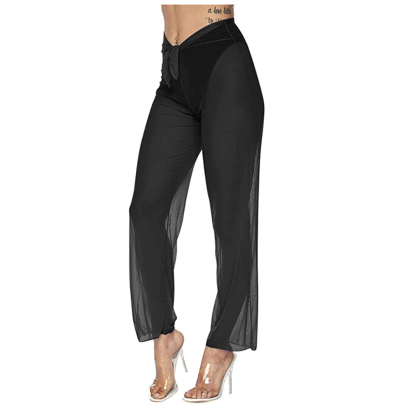 Women Mesh See Through Beach Bikini Cover Up Pants Trousers Beach Wide Leg Pants Summer Holiday Beachwear
Women Mesh See Through Beach Bikini Cover Up Pants Trousers Beach Wide Leg Pants Summer Holiday Beachwear