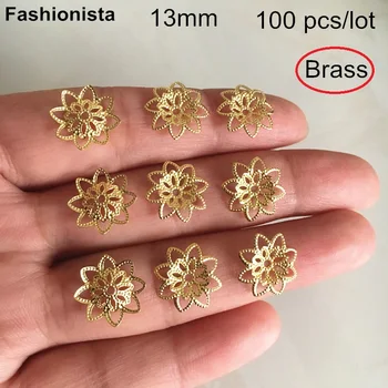 100 Pcs Raw Brass Filigree Flower Bead Caps,13mm Open Design 8 Petal Flower Brass Bead Cap,Handmade Jewelry Metal Supplies -HY
100 Pcs Raw Brass Filigree Flower Bead Caps,13mm Open Design 8 Petal Flower Brass Bead Cap,Handmade Jewelry Metal Supplies -HY