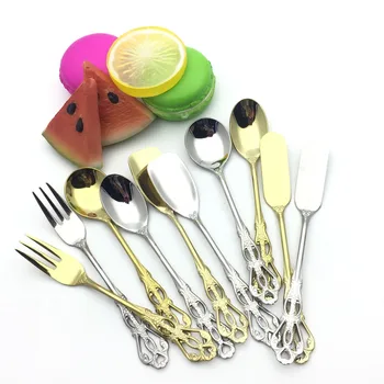 Stainless Steel Fork Cake Spoon Spatula Flatware Set Hollow Out Dessert Fork Ice-cream Scoop Butter Dinner Knife Tableware 1set
Stainless Steel Fork Cake Spoon Spatula Flatware Set Hollow Out Dessert Fork Ice-cream Scoop Butter Dinner Knife Tableware 1set