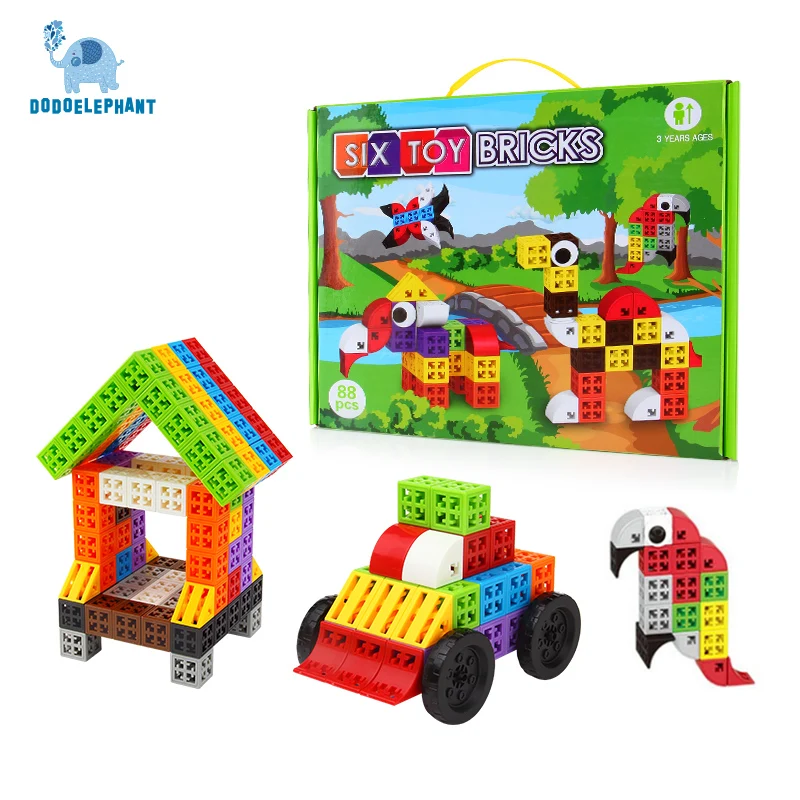 Dodoelephant Bricks Building block Set toy funny Bricks plastic Educational Toy 88 pieces multi color brick toy for children
Dodoelephant Bricks Building block Set toy funny Bricks plastic Educational Toy 88 pieces multi color brick toy for children