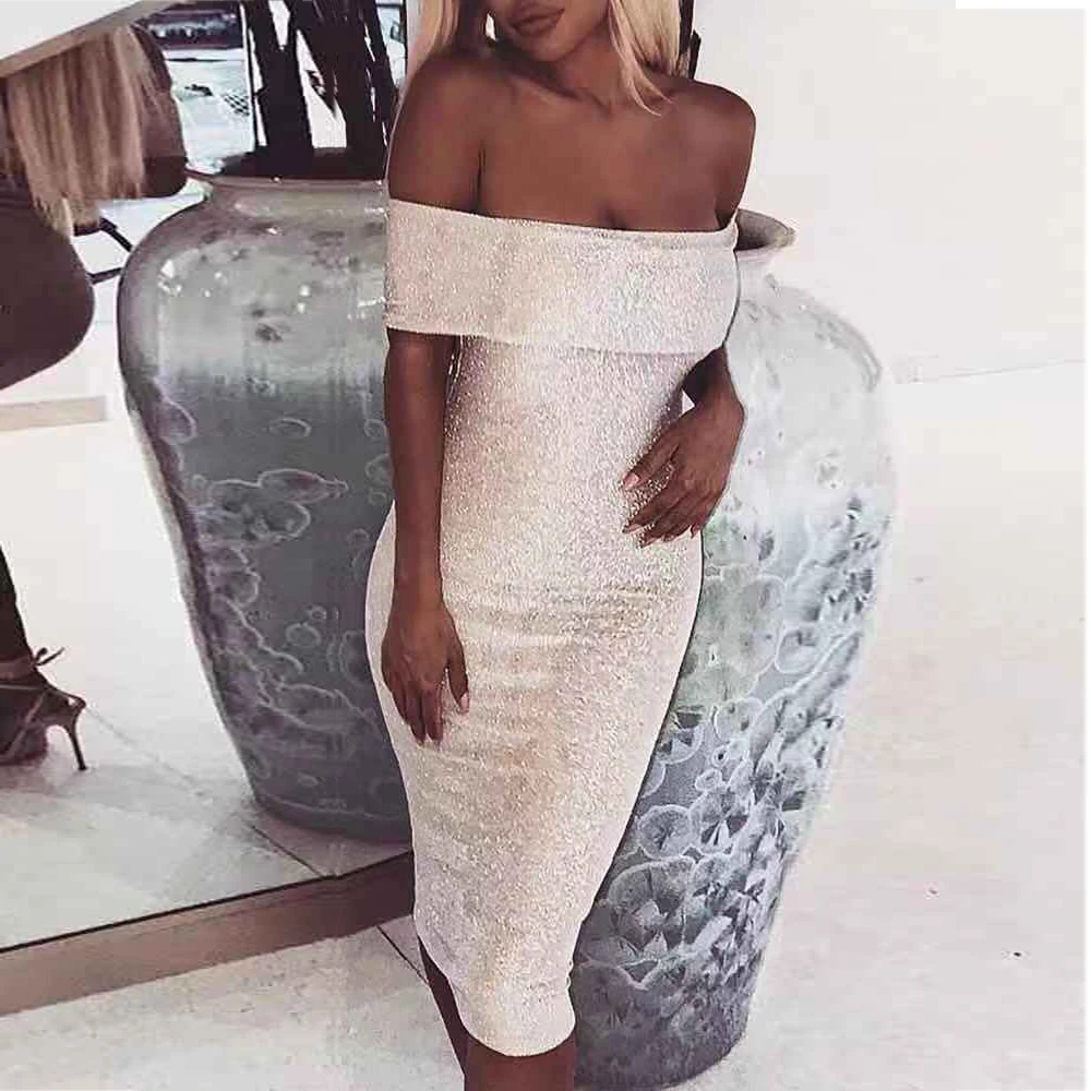 Tosheiny 2019 Women Sexy Off Shoulder Ruffle Solid Color Dresses Female Knee-length Bodycon Dress TH18621
Tosheiny 2019 Women Sexy Off Shoulder Ruffle Solid Color Dresses Female Knee-length Bodycon Dress TH18621