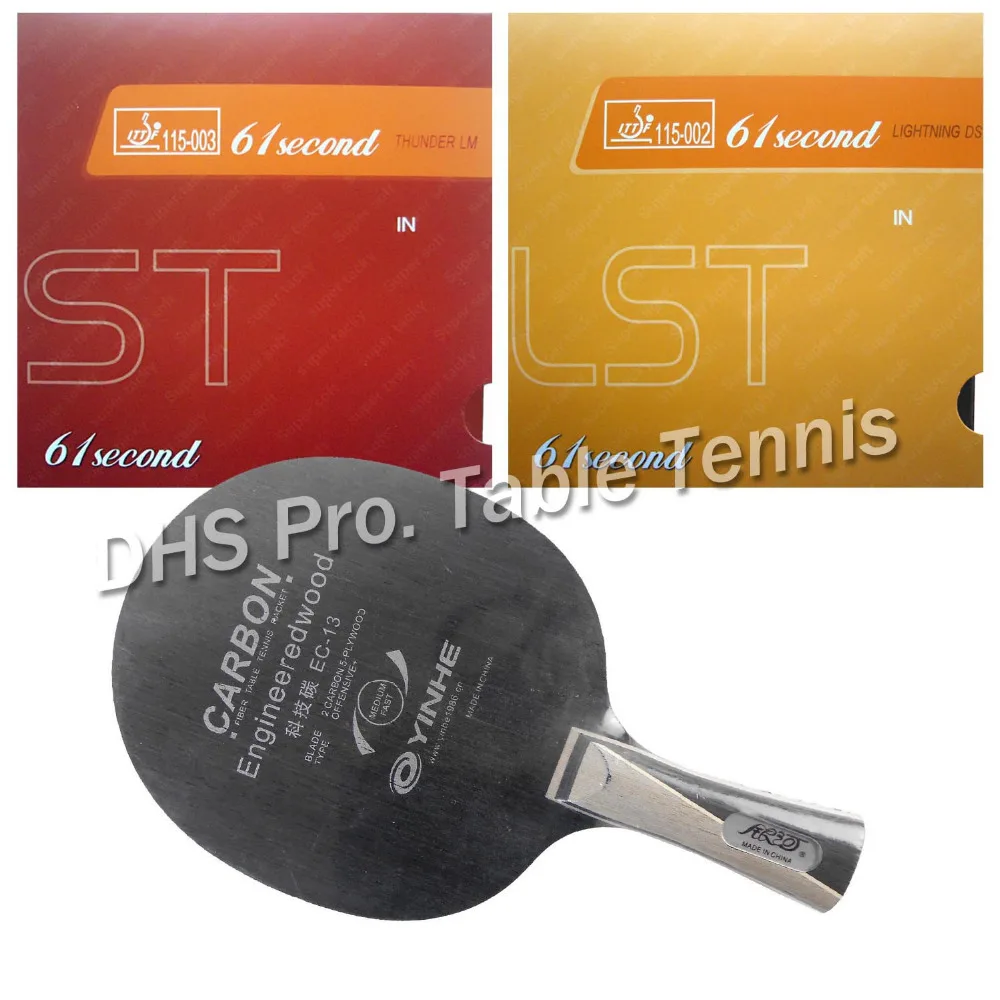 Pro Table Tennis Combo Paddle Racket Galaxy YINHE EC-13 with 61second DS LST and LM ST Long Shakehand FL
Pro Table Tennis Combo Paddle Racket Galaxy YINHE EC-13 with 61second DS LST and LM ST Long Shakehand FL