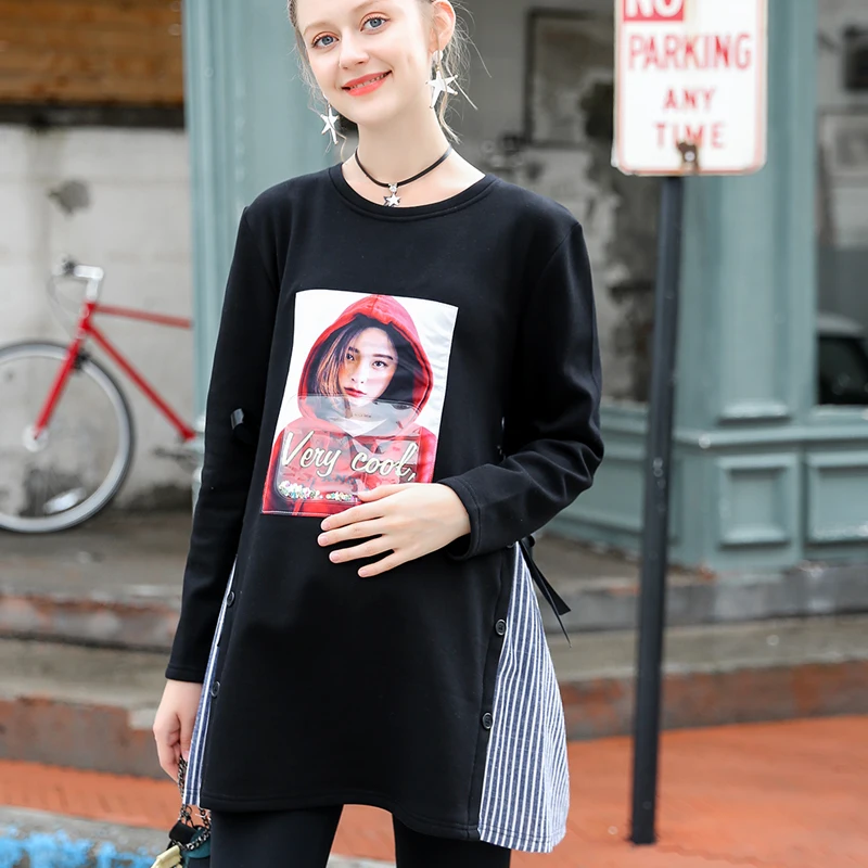2018 Maternity Dresses Printing Pregnant Blouse Maternity Clothes Side Split Long Sleeve Top Pregnancy Clothes For Women Tops
2018 Maternity Dresses Printing Pregnant Blouse Maternity Clothes Side Split Long Sleeve Top Pregnancy Clothes For Women Tops