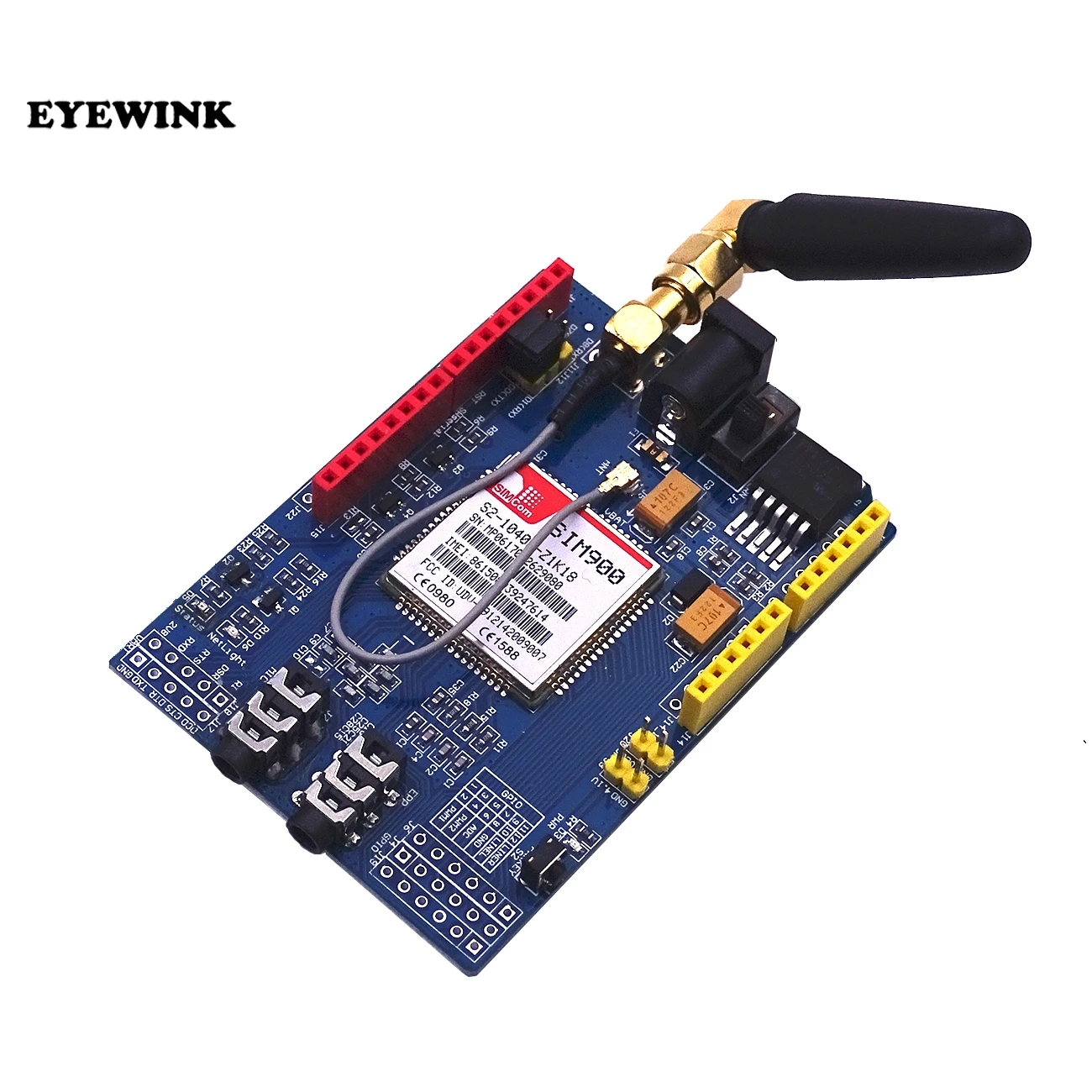 GPRS GSM Shield With Antenna Tested World Wide Store SIM900 GSM Shield diy Kit Development Board Maker
GPRS GSM Shield With Antenna Tested World Wide Store SIM900 GSM Shield diy Kit Development Board Maker