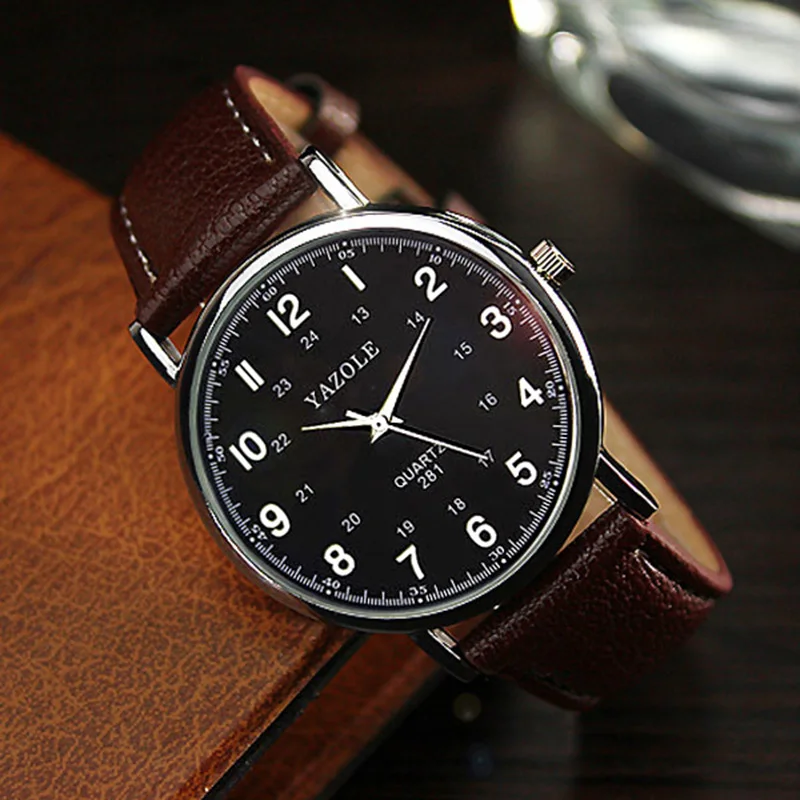 Фото Men Sport Watches 2019 New Business Quartz Watch Top Brand Luxury Famous Leather Wristwatch For Male Clock Relogio Masculino | Наручные