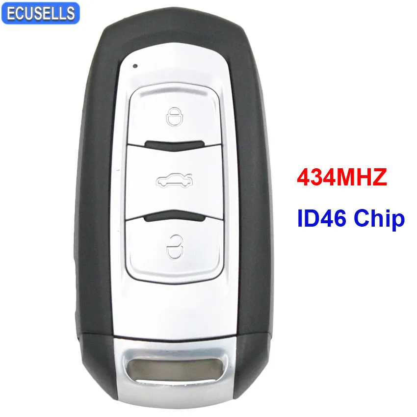 Intelligent Card Smart Remote Key 3 Button Smart Car Key Fob 434MHZ ID46 Chip For GEELY EMGRAND EC7 Uncut Blade
Intelligent Card Smart Remote Key 3 Button Smart Car Key Fob 434MHZ ID46 Chip For GEELY EMGRAND EC7 Uncut Blade