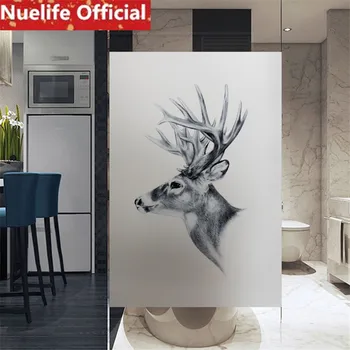 50x200cm English deer head pattern frosted glass film kids room bathroom kitchen office balcony sliding door window film N3
50x200cm English deer head pattern frosted glass film kids room bathroom kitchen office balcony sliding door window film N3