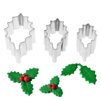 3Pcs Stainless Steel Holly Leaf Cookie Cutter Christmas Biscuit Mould Mold DIY Baking & Pastry Tools
3Pcs Stainless Steel Holly Leaf Cookie Cutter Christmas Biscuit Mould Mold DIY Baking & Pastry Tools