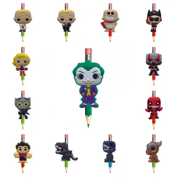 18pcs Cartoon Pencil Toppers Joker Unicorns Boss Baby Deadpool Pen Grips Pencil Caps School Stationery Kids Birthday Gift
18pcs Cartoon Pencil Toppers Joker Unicorns Boss Baby Deadpool Pen Grips Pencil Caps School Stationery Kids Birthday Gift