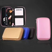 wholesale PU bag Cover Pouch for Power Bank Hard Disk Drive Protect Protector Bag storage bag for cable earphone