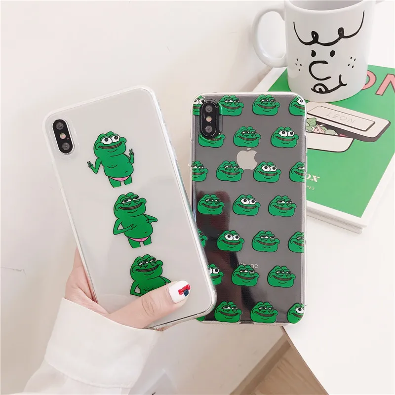 Funny frogs by example thickened TPU silicone sleeve For iphone 6 6S 7 8 plus 10 X XS MAX XR mobile phone case cover
Funny frogs by example thickened TPU silicone sleeve For iphone 6 6S 7 8 plus 10 X XS MAX XR mobile phone case cover