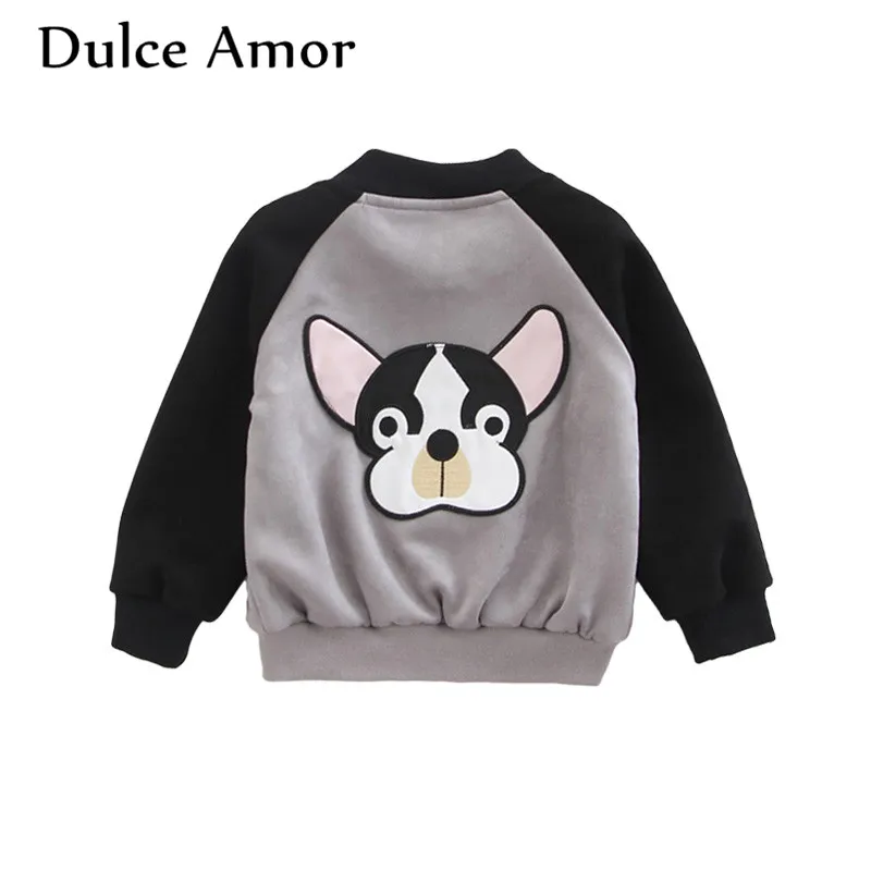 Dulce Amor Fashion Kids Sports Jacket Coat Autumn Children Long Sleeve Cute Dog Patch Outerwear For Boys Baseball Sweatershirt
Dulce Amor Fashion Kids Sports Jacket Coat Autumn Children Long Sleeve Cute Dog Patch Outerwear For Boys Baseball Sweatershirt