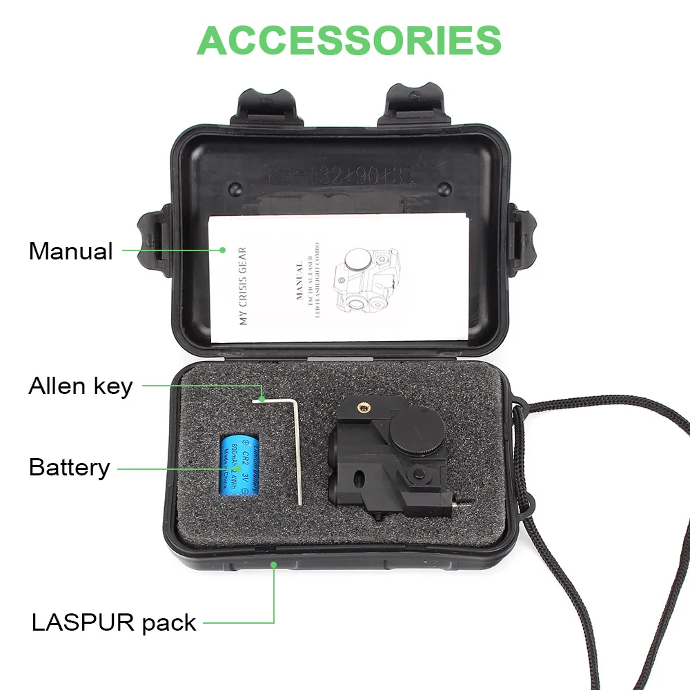 ohhunt Compact Green Laser Sight with CREE LED Flashlight Integrated Combo for Tactical Pistol Rifle Weaver Picatinny Rail (11)