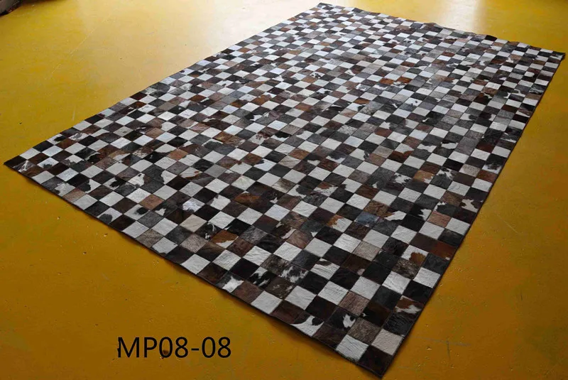 Fashionable art carpet 100% natural genuine cowhide leather hand knotted wool rugs
Fashionable art carpet 100% natural genuine cowhide leather hand knotted wool rugs