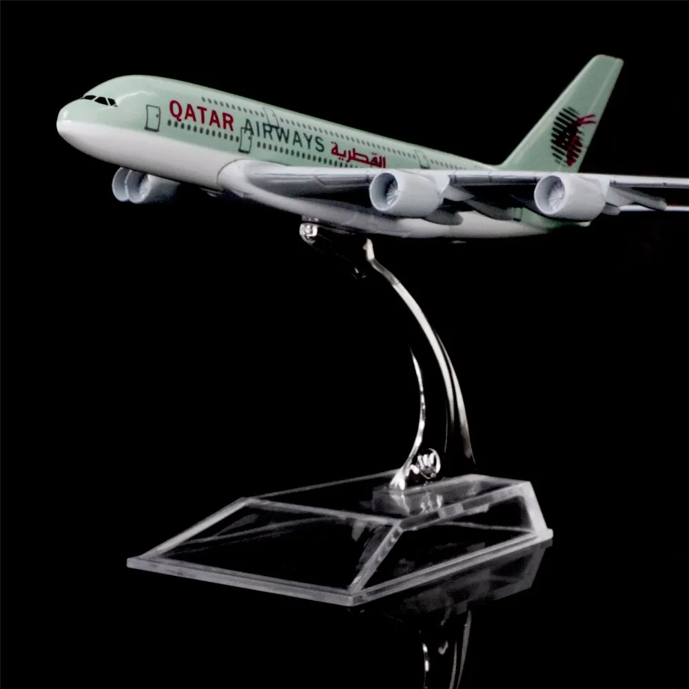 1:400 16cm QATAR Airways A380 Metal Airplane Model Office Decoration Toy Gift Idea
1:400 16cm QATAR Airways A380 Metal Airplane Model Office Decoration Toy Gift Idea