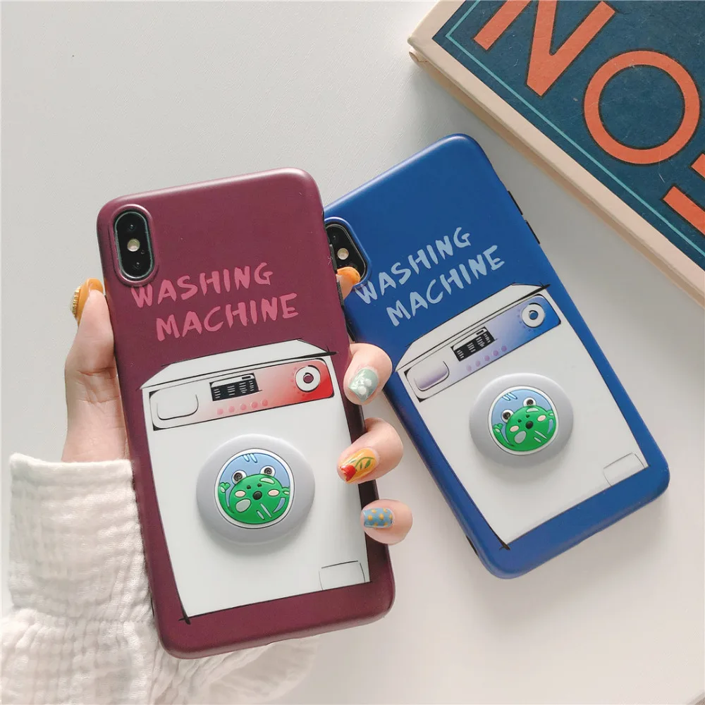 maosenguoji funny cartoon 3D frog washing machine soft Silica gel Mobile Phone Case for iphone 6 6s 7 8 plus X XR XS MAX cover
maosenguoji funny cartoon 3D frog washing machine soft Silica gel Mobile Phone Case for iphone 6 6s 7 8 plus X XR XS MAX cover