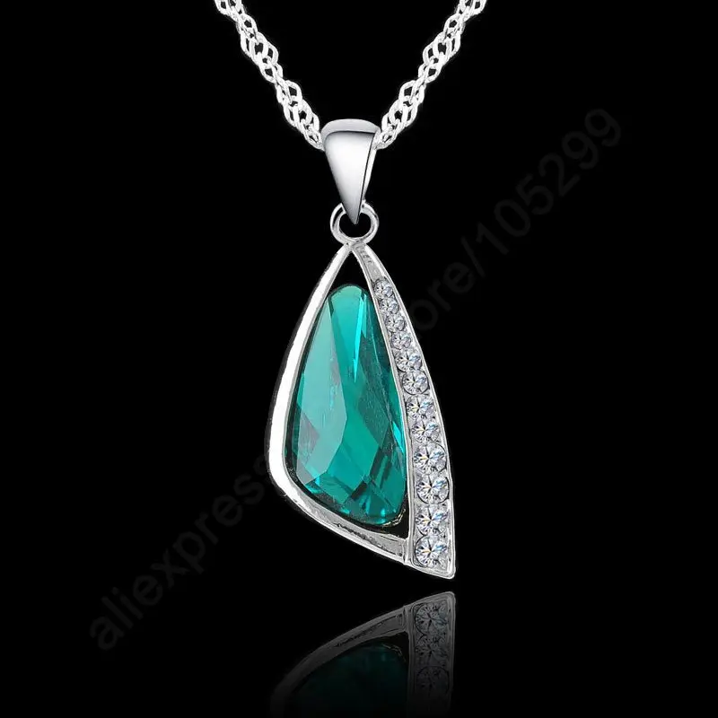 High Quality Women Crystal Necklace 925 Sterling Silver Austrain Crystal Pendant Jewelry Necklace 18' Silver Chain
High Quality Women Crystal Necklace 925 Sterling Silver Austrain Crystal Pendant Jewelry Necklace 18' Silver Chain
