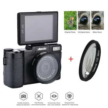 

AMKOV 1080P AMK-R2 24MP HD Digital SLR Camera Camcorder+ Macro Lens Recording 4x Zoom 3.0" TFT