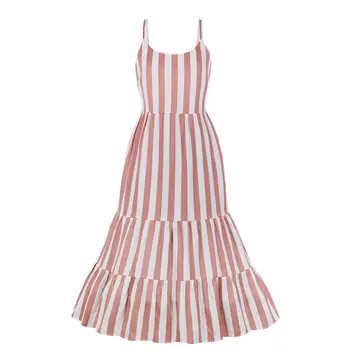 2019 Vertical Striped Women Dress 1950s Retro Swing Vintage High Waist Halter Dress Sleeveless Party Work Office Casual Dresses
2019 Vertical Striped Women Dress 1950s Retro Swing Vintage High Waist Halter Dress Sleeveless Party Work Office Casual Dresses