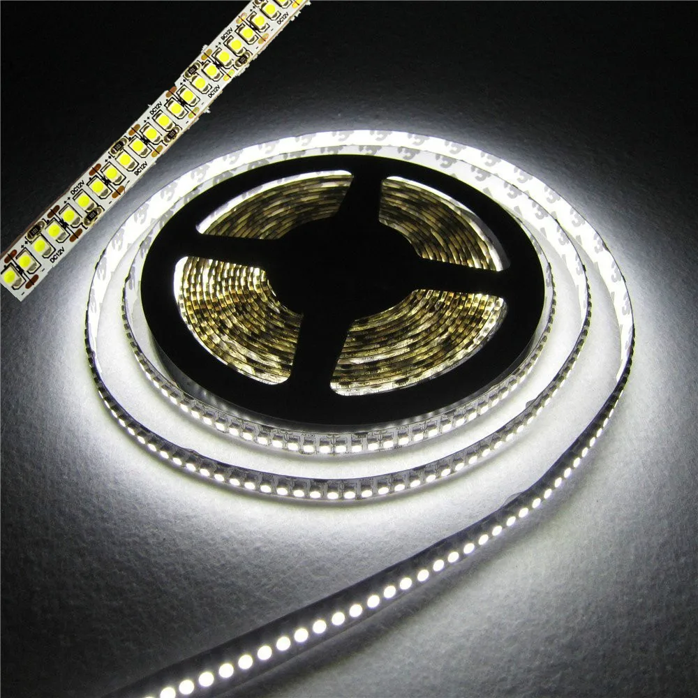 

led strip light 3528 1200led 5m non waterproof IP20 DC 12V 3000k 6500k white warm white daylight super bright led tape lamp