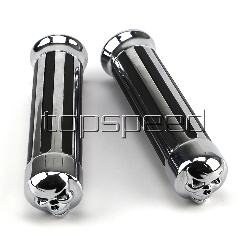 7/8" Chromed Motorcycle Handle Grips for Honda Yamaha Suzuki Kawasaki Ducati BMW Buell Aprilia KTM Triumph Moto Guzzi
7/8" Chromed Motorcycle Handle Grips for Honda Yamaha Suzuki Kawasaki Ducati BMW Buell Aprilia KTM Triumph Moto Guzzi