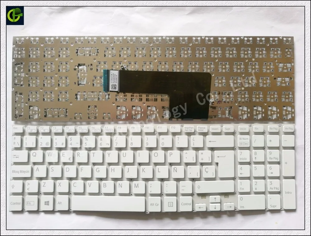 Spanish SP Keyboard For Sony SVF152C29M SVF15NE2E SVF152A29M SVF15A1M2ES Svf152a29v SVF1521B1EW white
Spanish SP Keyboard For Sony SVF152C29M SVF15NE2E SVF152A29M SVF15A1M2ES Svf152a29v SVF1521B1EW white