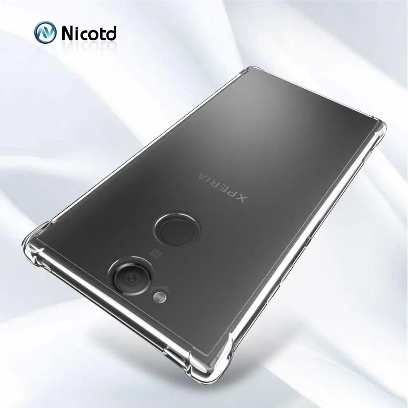 Soft TPU Case For Sony Xperia XA2 PLUS XA2 Ultra Transparent Silicone Clear shockproof Back Cover Air Cushion Frame XA2plus XA2 (7)