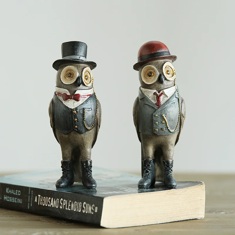 American Rural creative gifts Home Furnishing decoration ornaments crafts 2 selected cartoon owl gentleman
American Rural creative gifts Home Furnishing decoration ornaments crafts 2 selected cartoon owl gentleman