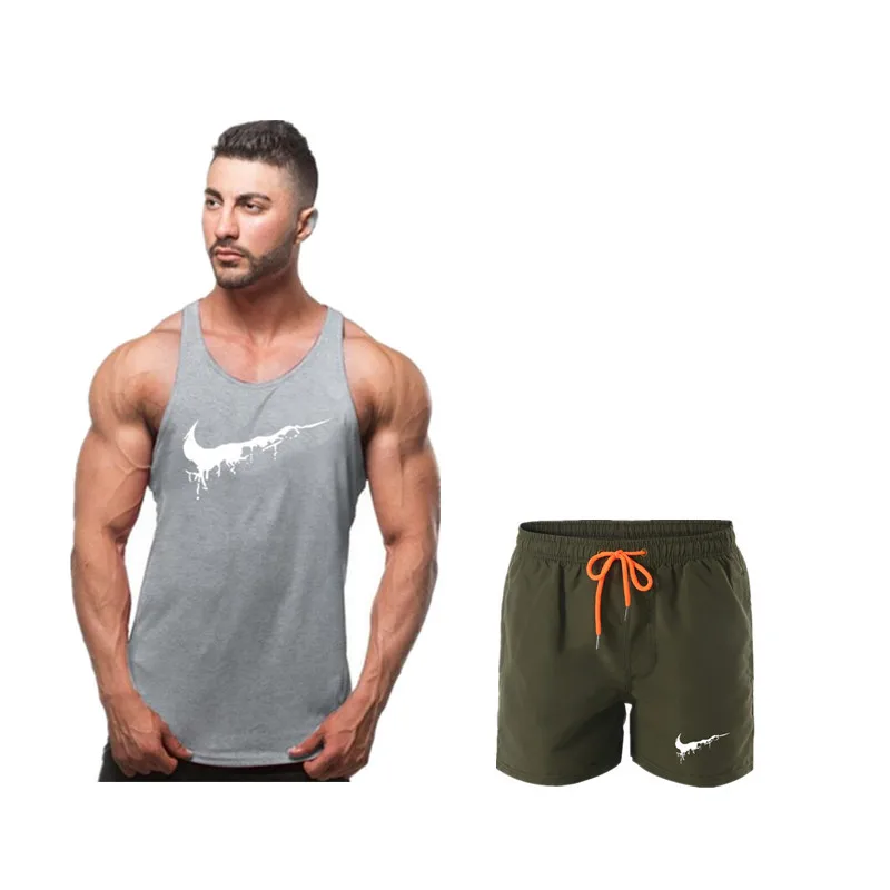 2019 Fashion new tracksuit men Two Piece short pant+tank top summer cool Sweatshirts Suit grey t-shirt top free shipping
2019 Fashion new tracksuit men Two Piece short pant+tank top summer cool Sweatshirts Suit grey t-shirt top free shipping