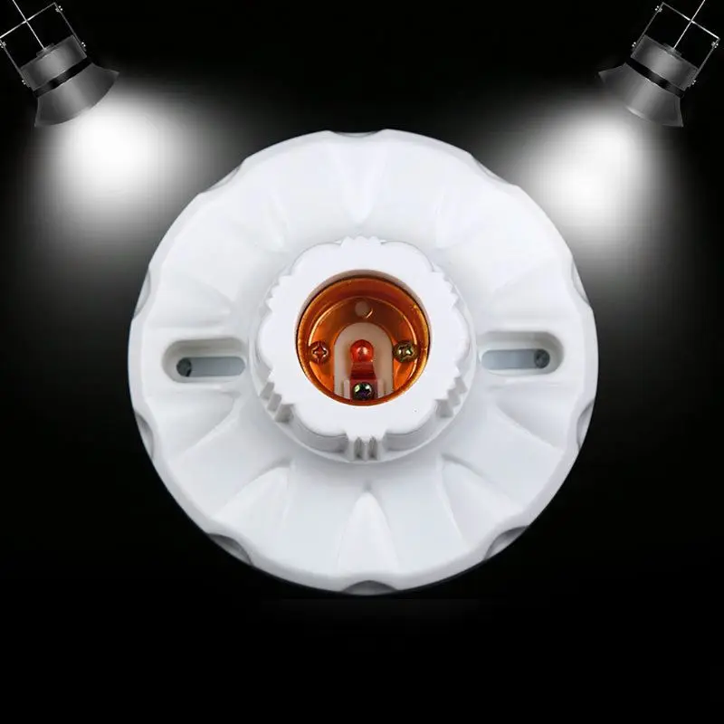 E27 Round Plastic Base Screw Light Bulb Lamp Socket Holder Flame Retardant Durable Material Safe Non Electric leakage
E27 Round Plastic Base Screw Light Bulb Lamp Socket Holder Flame Retardant Durable Material Safe Non Electric leakage