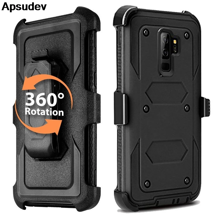 Apsudev Defender Phone Cases For Samsung Galaxy S9 Plus Soft TPU Edge Hybrid Protective Case Cover For S9 Plus with Belt Clip
Apsudev Defender Phone Cases For Samsung Galaxy S9 Plus Soft TPU Edge Hybrid Protective Case Cover For S9 Plus with Belt Clip