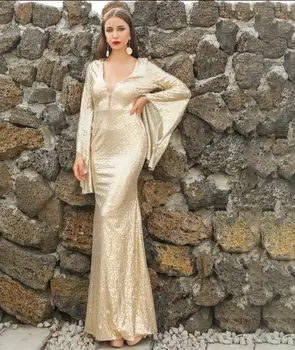 Top Quality Elegant Dress Celebrity Sexy Night CLub V Neck Vintage Long Flare Sleeve Homecoming Party Dresses
Top Quality Elegant Dress Celebrity Sexy Night CLub V Neck Vintage Long Flare Sleeve Homecoming Party Dresses