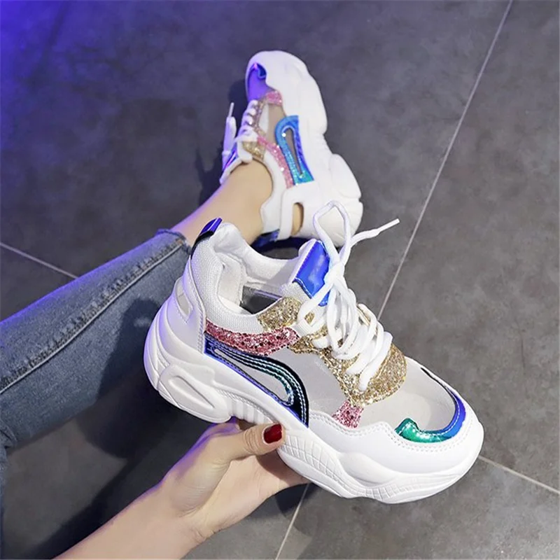 2019 New Women Shoes Spring Sneakers Women Fashion Bling Platform Shoes Ladies Footwear Breathable Mesh Sneakers
2019 New Women Shoes Spring Sneakers Women Fashion Bling Platform Shoes Ladies Footwear Breathable Mesh Sneakers