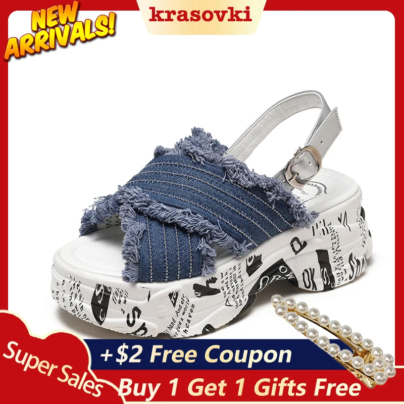 Krasovki Brand 2019 Spring Summer and Autumn Slopes Open Toe Platform Shoes Women Sandals New Crossover Platform Thick Sandals
Krasovki Brand 2019 Spring Summer and Autumn Slopes Open Toe Platform Shoes Women Sandals New Crossover Platform Thick Sandals