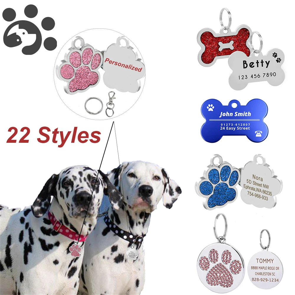 Engraved Dog ID Tags Personalized Metal Tag for Small Dogs Name Collar for Cat Customized Name Tags Puppy Pet Accessories MP0078
Engraved Dog ID Tags Personalized Metal Tag for Small Dogs Name Collar for Cat Customized Name Tags Puppy Pet Accessories MP0078