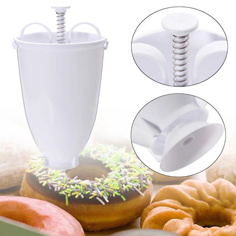 Plastic Donut Mould Manual Plastic Waffle Dispenser Fry Doughnut Machine Easy Fast Portable Gadget
Plastic Donut Mould Manual Plastic Waffle Dispenser Fry Doughnut Machine Easy Fast Portable Gadget