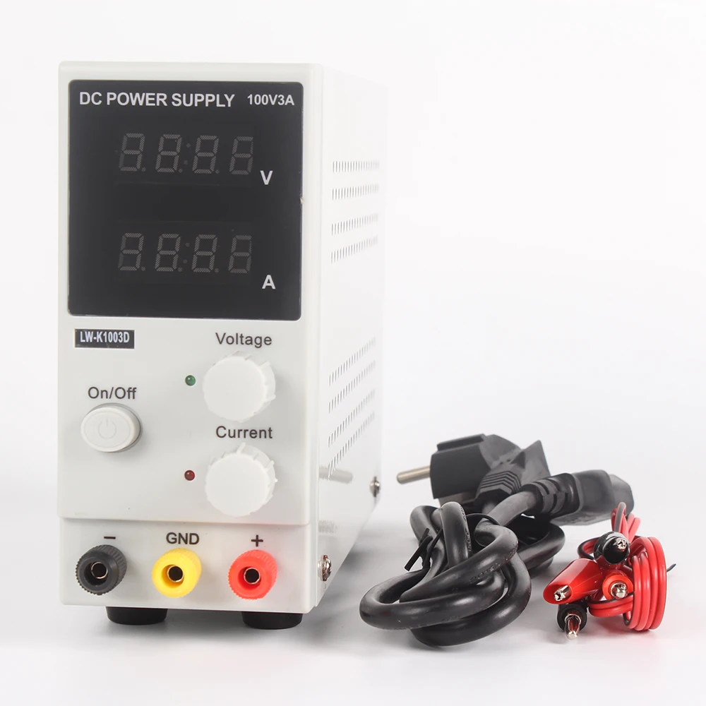 DC Power Supply LW-K1003D 100V 3A Mini Digital Display Adjustable Laboratory Integrated Circuit Regulated Switching Power Supply
DC Power Supply LW-K1003D 100V 3A Mini Digital Display Adjustable Laboratory Integrated Circuit Regulated Switching Power Supply