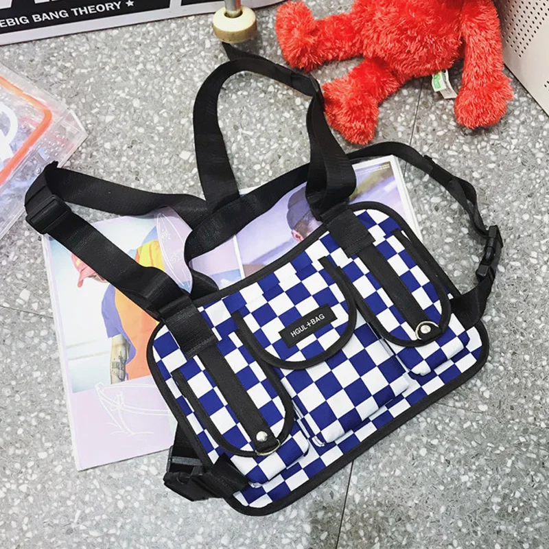 Women's Plaid Chest Bags Unisex Multi-functional Tactical Vest Bag Hip Hop Trend Tooling Chest Pack 2019 New Arrivals Waist Bags
Women's Plaid Chest Bags Unisex Multi-functional Tactical Vest Bag Hip Hop Trend Tooling Chest Pack 2019 New Arrivals Waist Bags