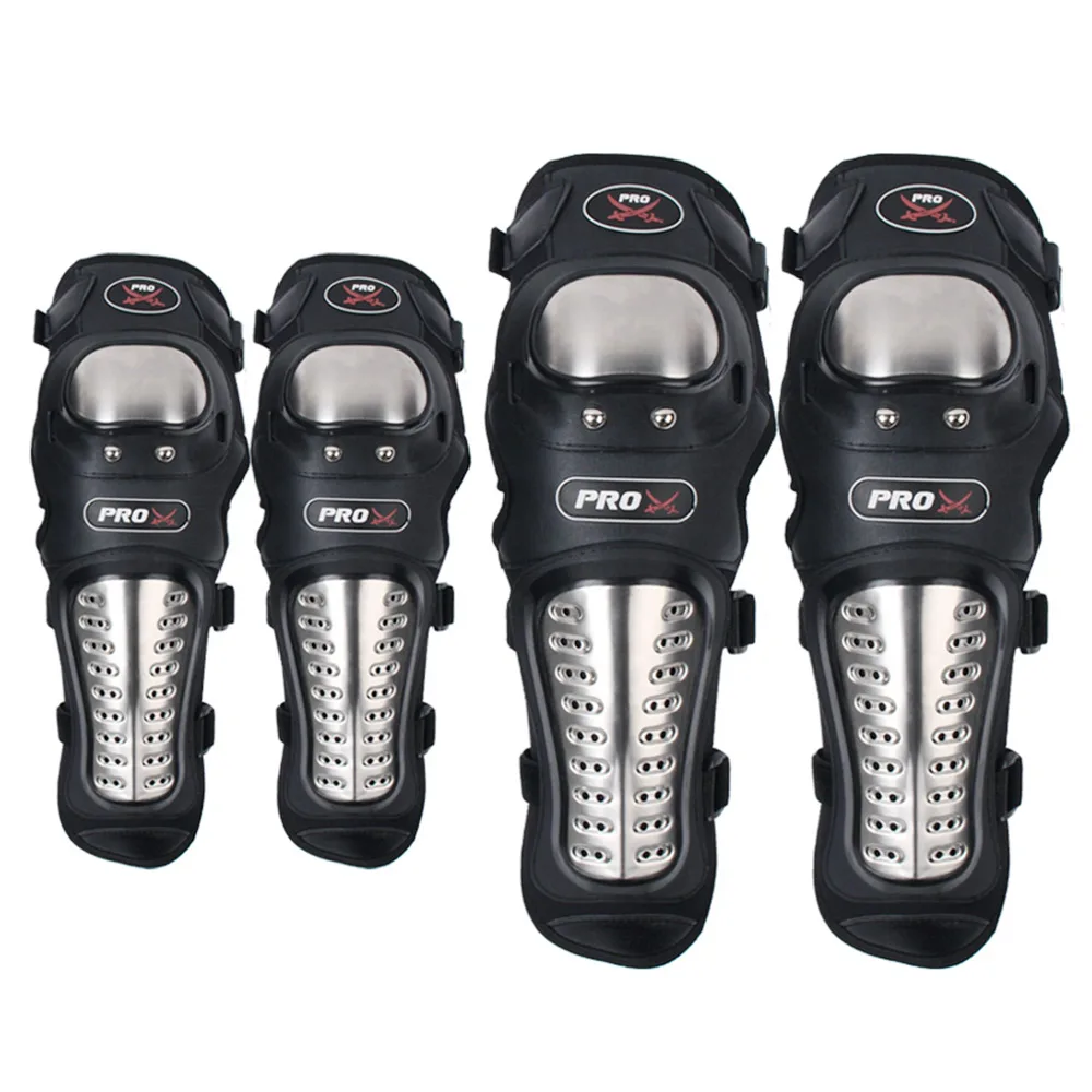 4Pcs/Set Motorcycle Knee Pads Elbow guard Stainless Steel Protector Safety Black for Off-road Moto bicycle Racing Outdoor Sports
4Pcs/Set Motorcycle Knee Pads Elbow guard Stainless Steel Protector Safety Black for Off-road Moto bicycle Racing Outdoor Sports