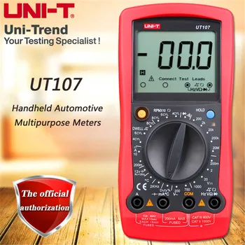 UNI-T UT107 LCD 3 1/2 Automotive Handheld Multimeter AC/DC Voltmeter Tester Meters
UNI-T UT107 LCD 3 1/2 Automotive Handheld Multimeter AC/DC Voltmeter Tester Meters