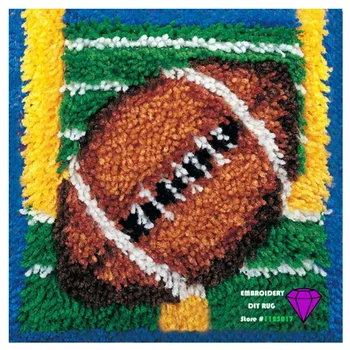 3D Latch Hook Rug Kits DIY Needlework Unfinished Crocheting Rug Yarn Cushion Mat Cartoon rugby Embroidery Carpet Free Shipping
3D Latch Hook Rug Kits DIY Needlework Unfinished Crocheting Rug Yarn Cushion Mat Cartoon rugby Embroidery Carpet Free Shipping