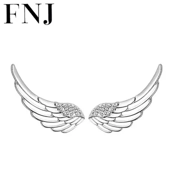 GZ Wing Feather Earrings 925 Silver Women Jewelry 100% S925 Sterling Silver boucle d'oreille Cubic Zircon Stud Earring
GZ Wing Feather Earrings 925 Silver Women Jewelry 100% S925 Sterling Silver boucle d'oreille Cubic Zircon Stud Earring
