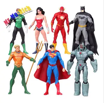 Anime 7pcs/set Superheroes Batman Green Lantern Flash Superman Wonder Woman Pvc Action Figures Kids Toys Dolls Gifts For Girls
Anime 7pcs/set Superheroes Batman Green Lantern Flash Superman Wonder Woman Pvc Action Figures Kids Toys Dolls Gifts For Girls